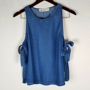 THE Impeccable Pig Chambray Minimalist Beachy Boho Top Small